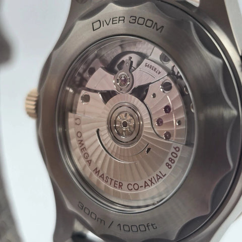 2025 Omega Seamaster Diver Green Titanium Bronze Gold 210.90.42.20.10.001