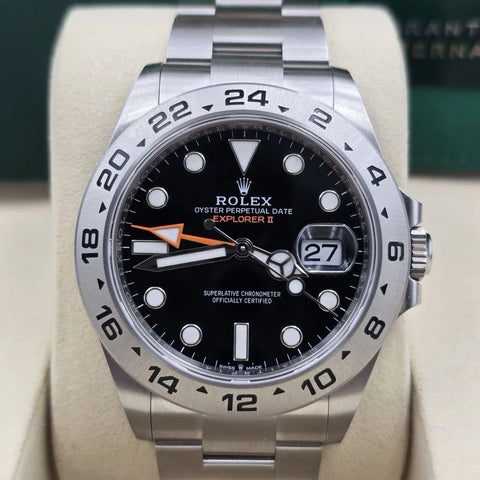 NEW 2025 Rolex Explorer II 42mm 226570 Stainless Steel Black Dial UNWORN