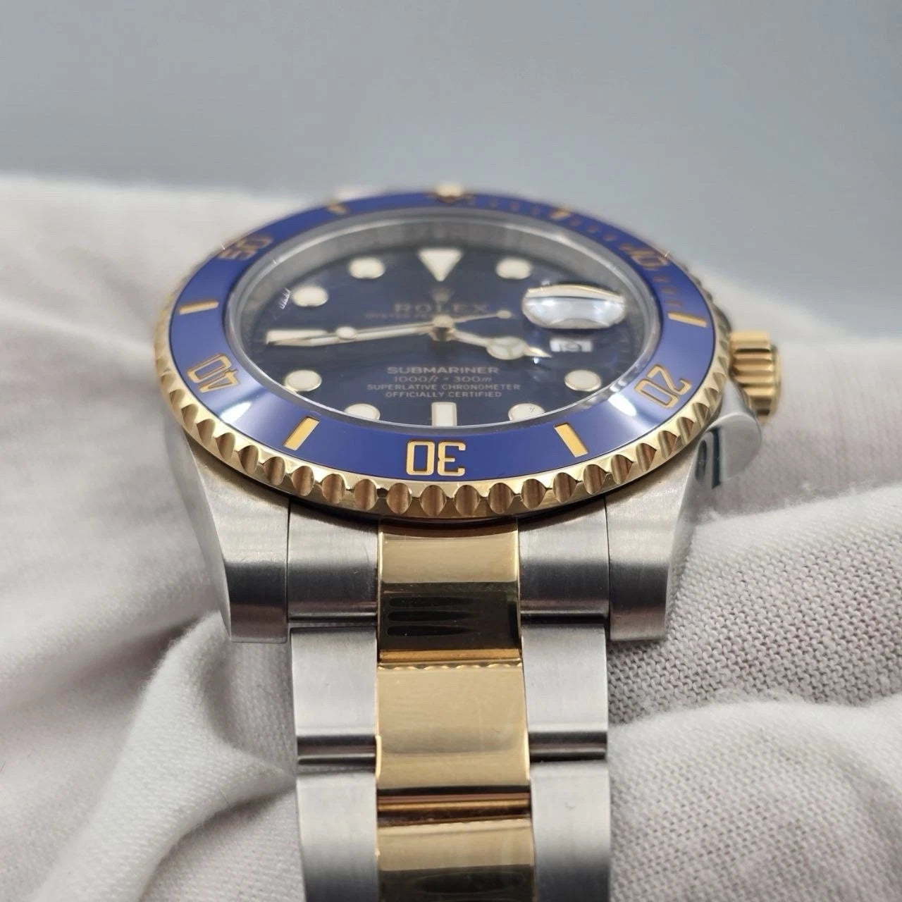 2019 Rolex Submariner Date 116613LB Blue Dial Gold Steel 40mm