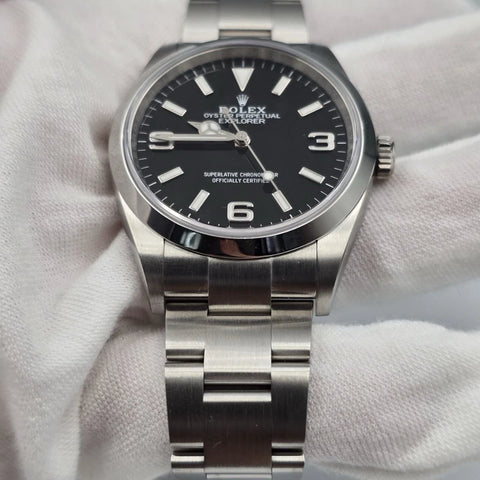Rolex Explorer I Black Dial Stainless Steel 36mm Watch 124270