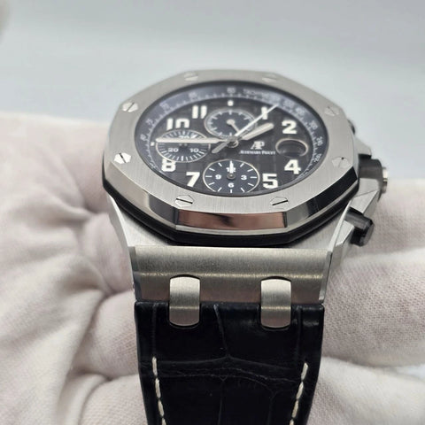 2016 PAPERS Audemars Piguet Royal Oak Offshore BATMAN 42mm 26470ST Watch BOX