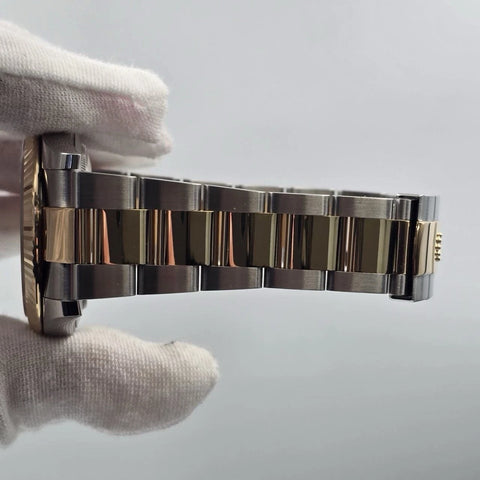 2022 PAPERS Rolex Datejust 41 Champagne Dial Oyster 18K Gold Steel 126333 BOX