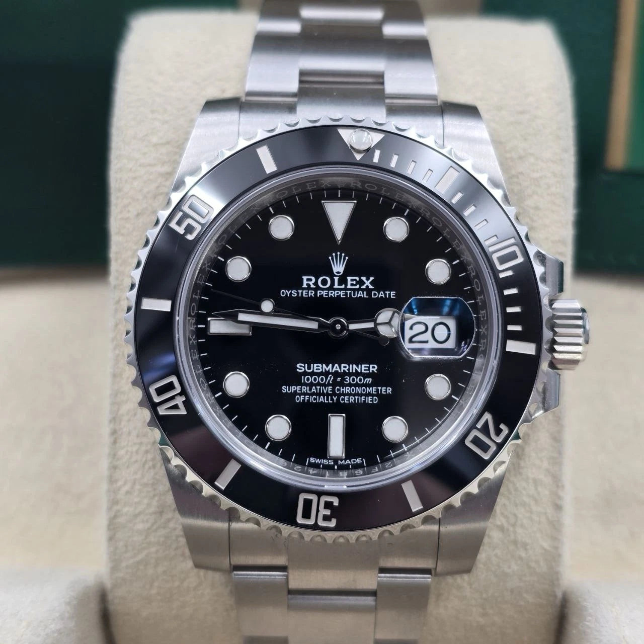 2020 PAPERS Rolex Submariner Date 116610LN Steel Black Ceramic 40mm Watch BOX