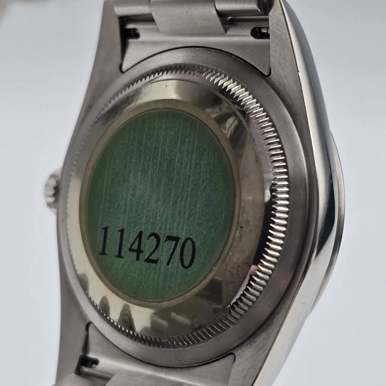 PAPERS 2004 Rolex Explorer l 114270 36mm Stainless Steel Black Dial Watch BOX