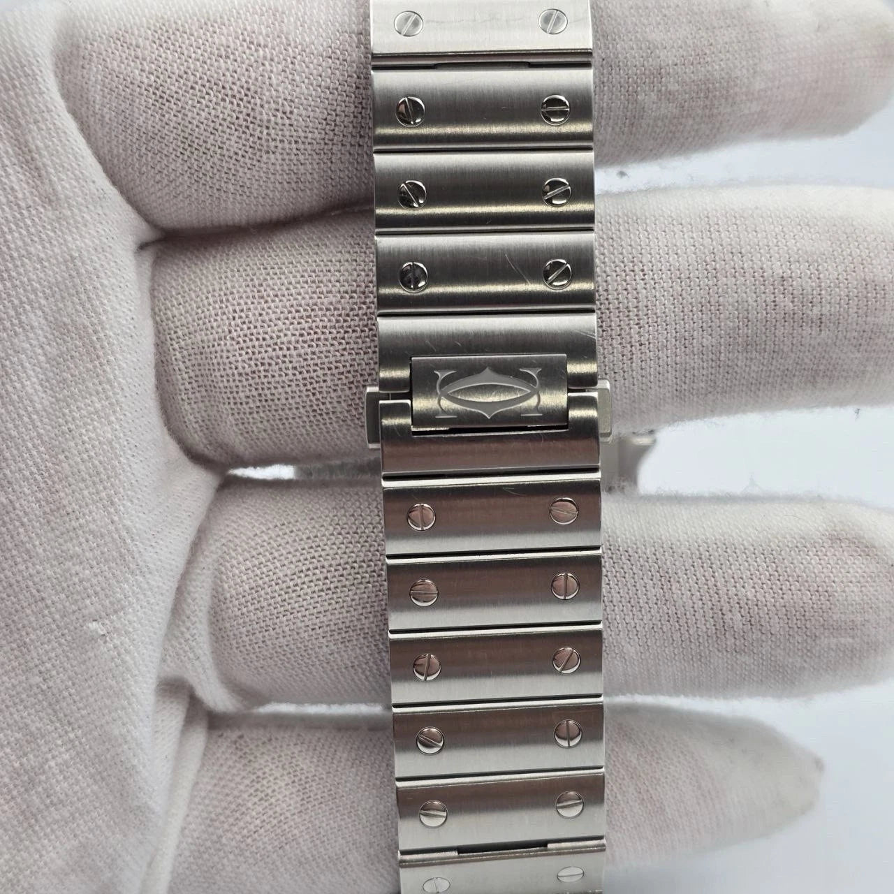 2022 PAPERS Cartier Santos de Cartier Stainless Steel White Dial WSSA0018 BOX