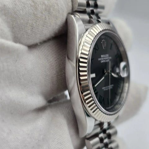 2024 PAPERS Rolex Datejust 41mm 126334 Steel Jubilee Gray Wimbledon Dial BOX