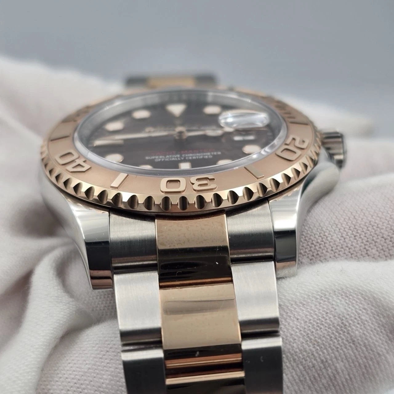 2019 PAPERS Rolex Yacht Master 116621 40mm Chocolate Dial 18K Rose Gold BOX
