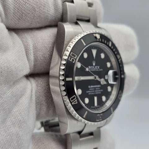 PAPERS 2017 Rolex Submariner Date 116610LN Steel Black Ceramic 40mm Watch BOX