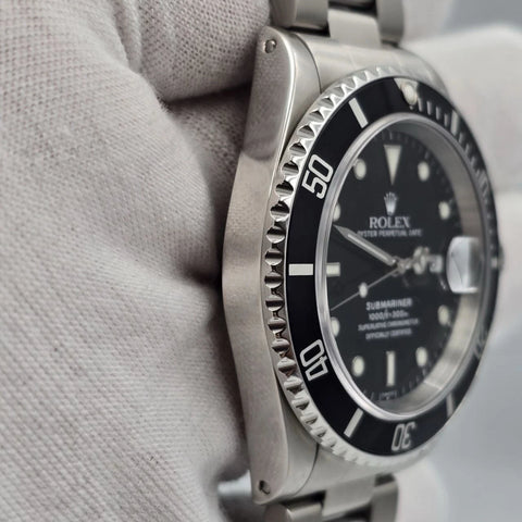 Rolex Submariner Date 16610 Black Dial Stainless Steel Oyster 40mm