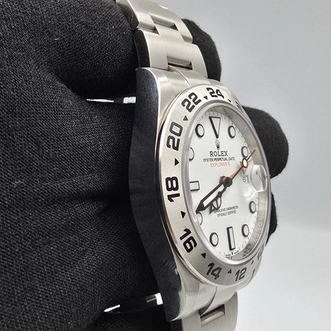 PAPERS 2024 Rolex Explorer II 42mm 226570 White Polar Dial BOX