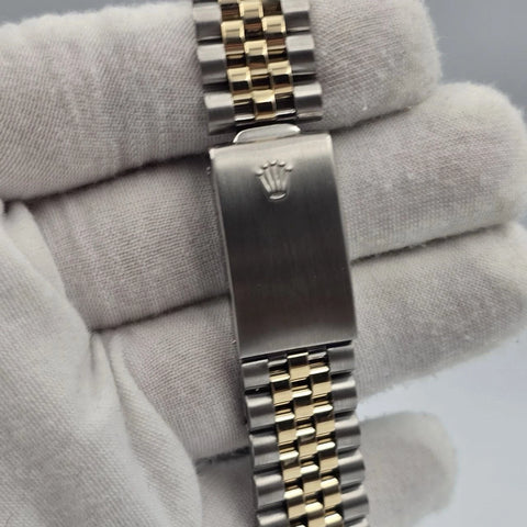 MINT Rolex Datejust Champagne Two-Tone Yellow Gold Jubilee 16013 36mm Watch