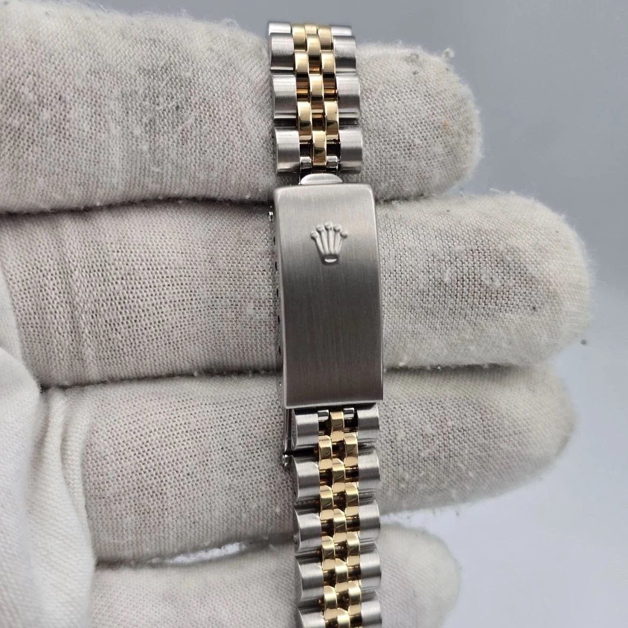 Rolex Datejust 79173 Two Tone Jubilee Champagne Diamond Dial 26mm Watch