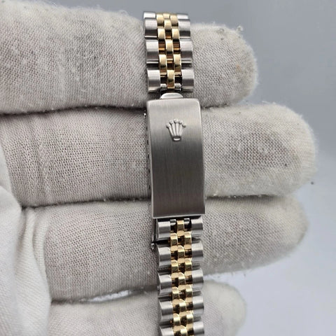 Rolex Datejust 79173 Two Tone Jubilee Champagne Diamond Dial 26mm Watch
