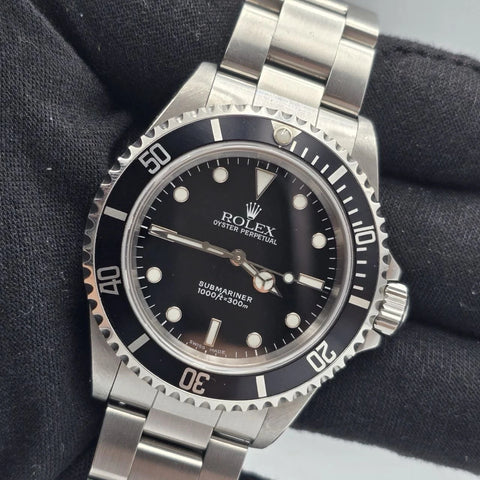 PAPERS Rolex Submariner No-Date Swiss Made Steel Oyster 40mm Watch 14060 + RSC
