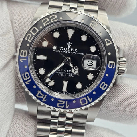 PAPERS 2023 Rolex GMT-Master II BATGIRL Steel JUBILEE 40mm 126710BLNR BOX