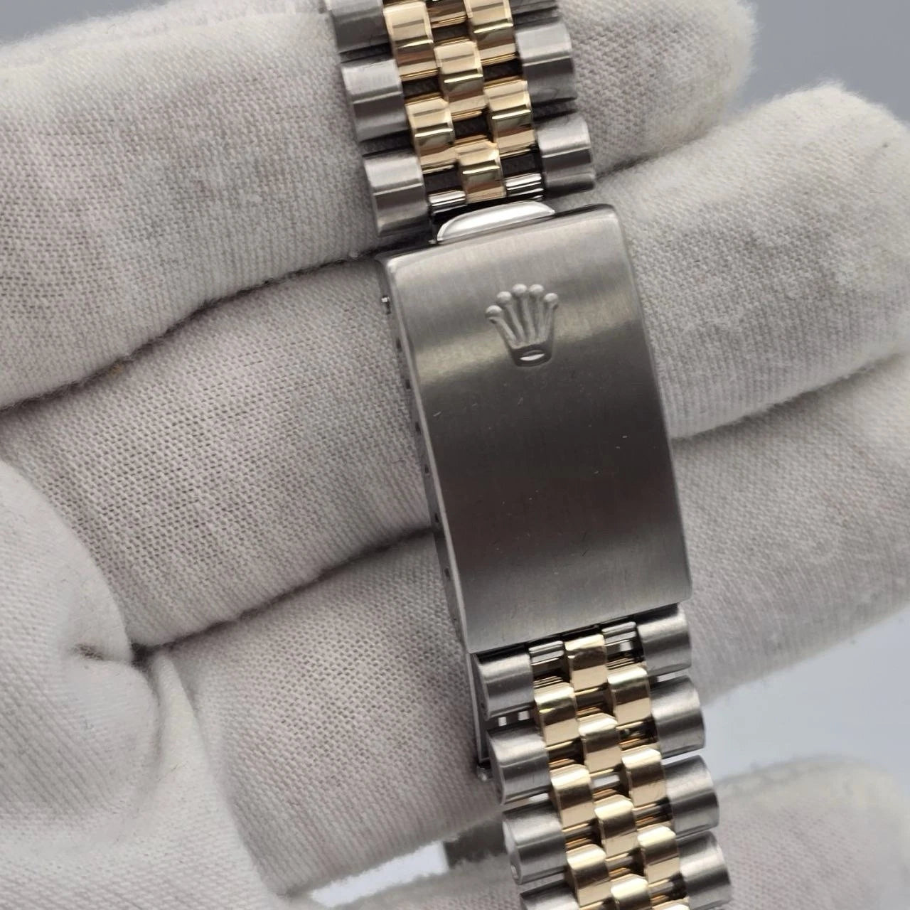Rolex Datejust 36mm Olive Green Diamond Dial Diamond Bezel Two-Tone Watch 16233
