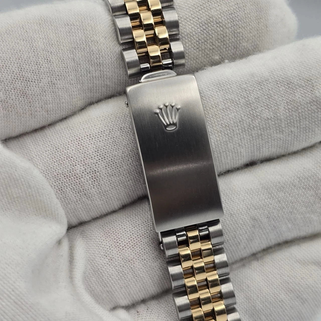 Rolex Datejust Ladies 31mm 18k Two Tone 68273 Pink MOP Diamond Dial Watch