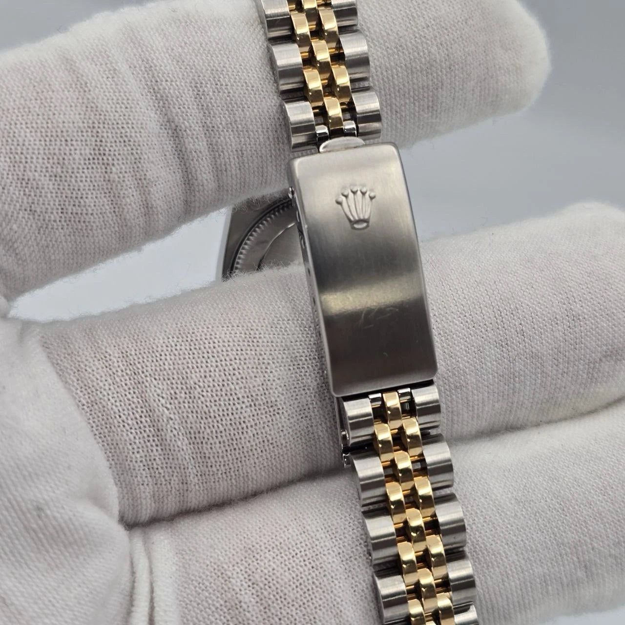 PAPERS Rolex Lady Datejust Gold & Steel 26mm Champagne Diamond Dial 69173 BOX