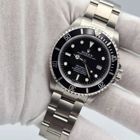 MINT PAPERS 2006 Rolex Sea-Dweller 16600 Stainless Steel Black Dial 40MM Watch