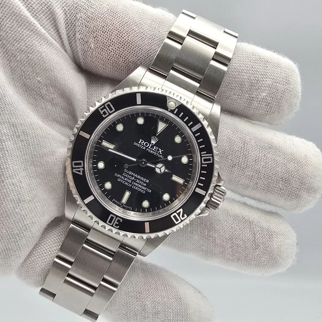 PAPERS 2009 Submariner No Date 14060M 4 Line REHAUT Black Dial 40mm Watch