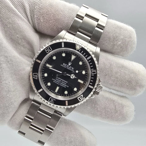 PAPERS 2009 Submariner No Date 14060M 4 Line REHAUT Black Dial 40mm Watch