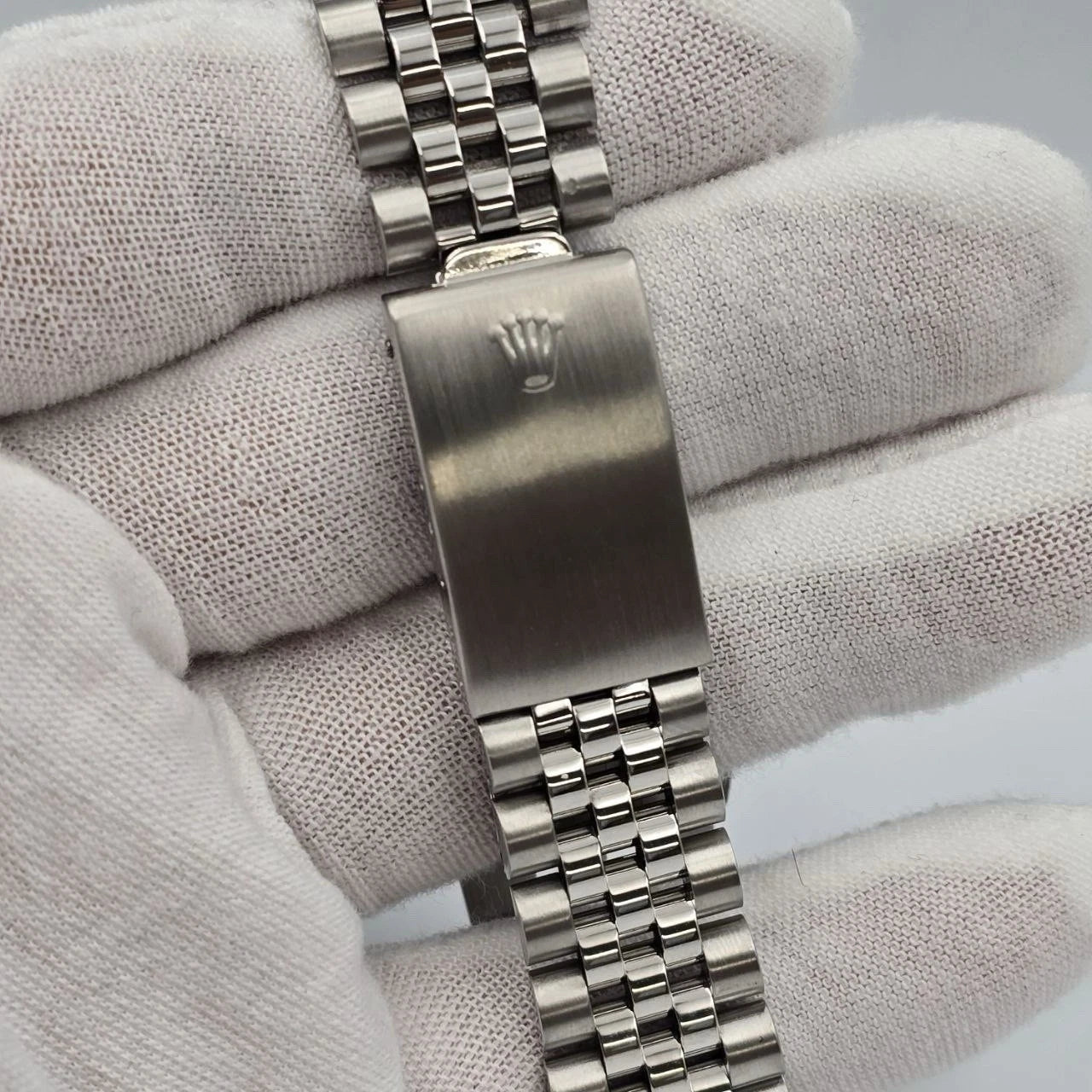 Rolex Datejust 36mm Oyster Perpetual 18k White Gold Steel Silver Dial 16014