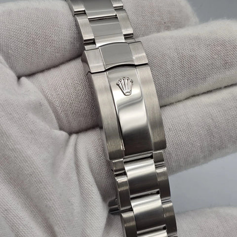 MINT 2023 PAPERS Rolex Datejust 41mm Blue Steel Smooth Bezel Oyster 126300 BOX