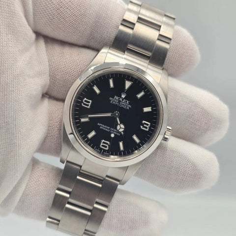 2006 Rolex Explorer I 114270 Men's Automatic 36mm Steel Black Dial Watch