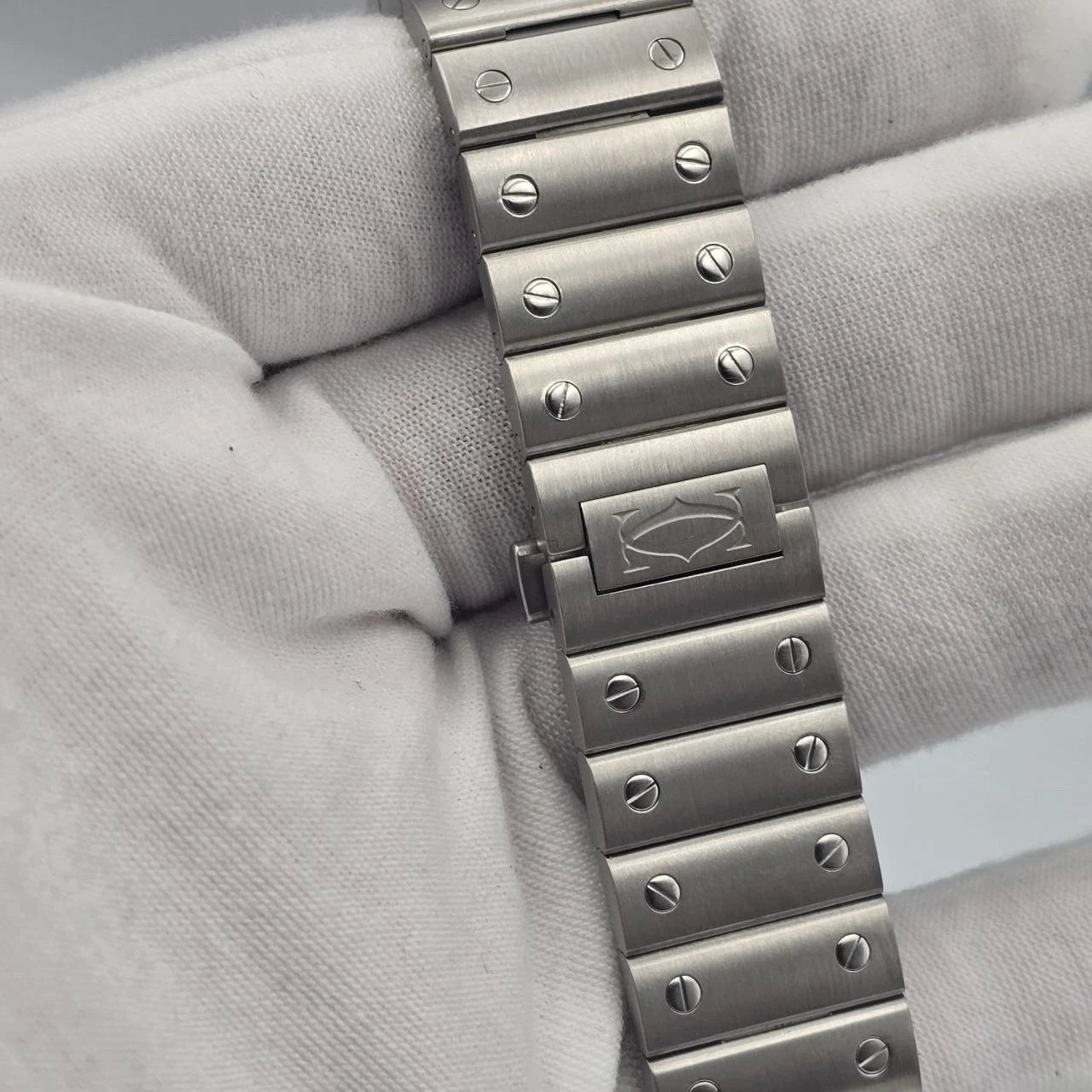 PAPERS Cartier Santos de Cartier WSSA0037 ADLC Gray Dial 39.8mm Watch BOX