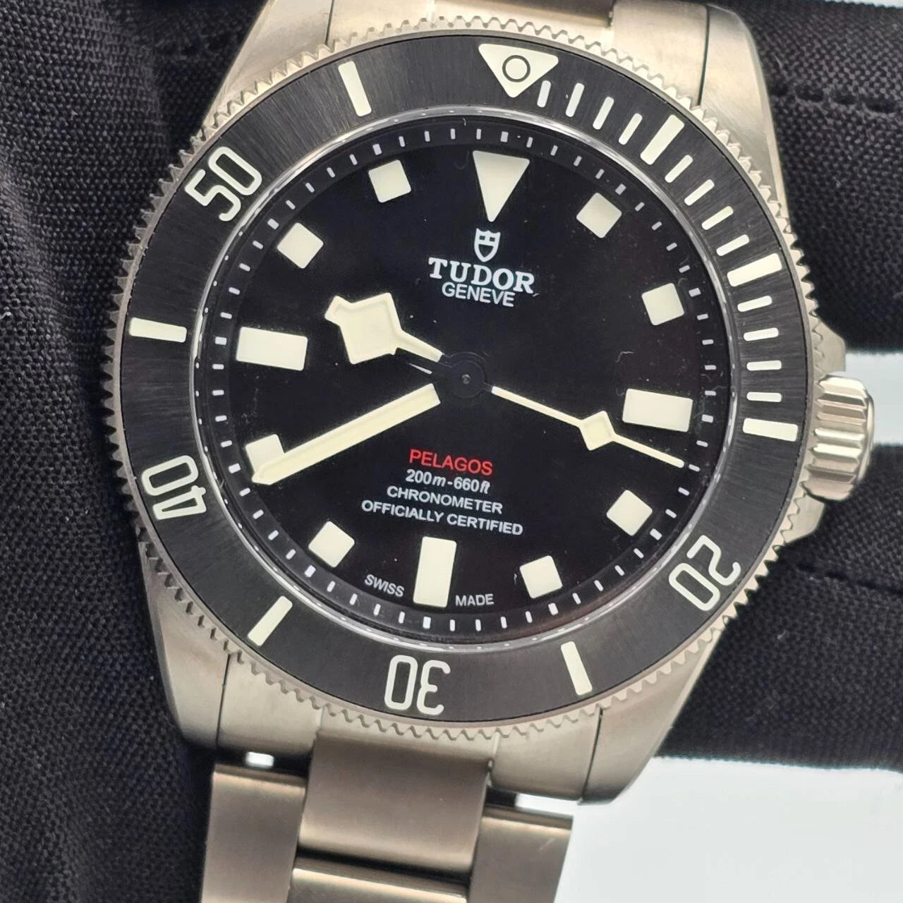 PAPERS 2022 Tudor Pelagos 39mm Titanium Black Dial Automatic Watch 25407N BOX