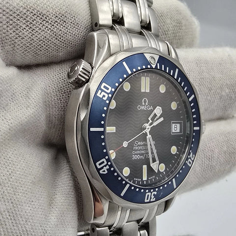 Mens Omega Seamaster Professional Chronometer Blue Dial 36MM Watch 2551.80