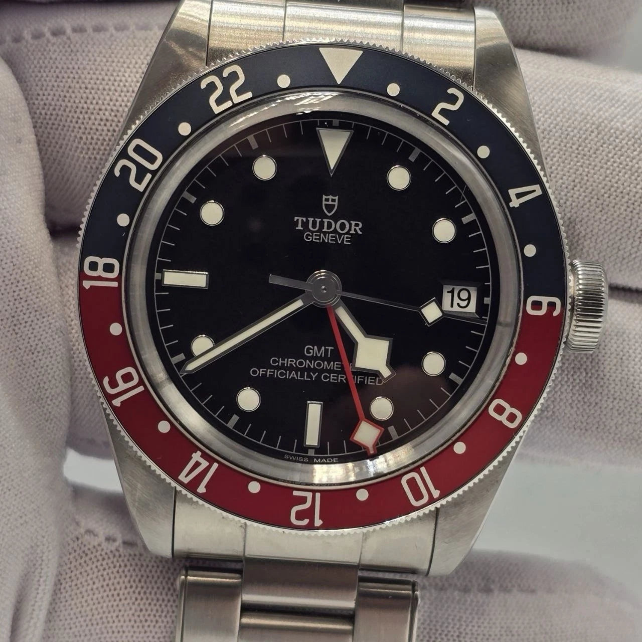 2021 Tudor Black Bay GMT Pepsi Men’s Automatic Steel 41mm Watch 79830RB B+P