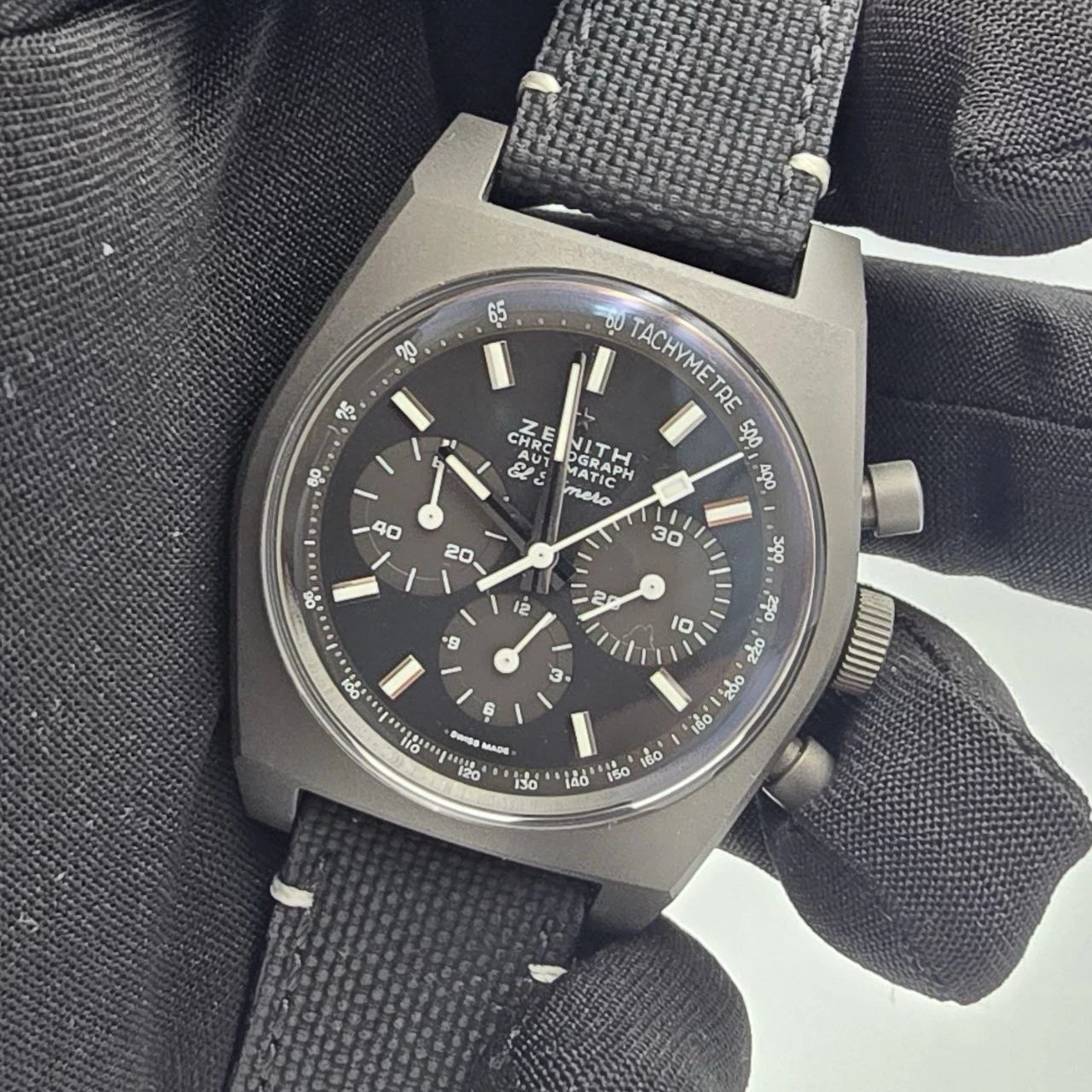 NEW 2025 Zenith El Primero Chrono Revival Shadow Titanium 97.T384.4061/21 UNWORN