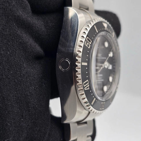MINT 2023 PAPERS Rolex Sea-Dweller Deepsea Steel Black 44mm 136660 Watch BOX