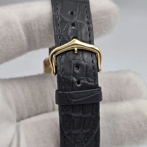 Cartier Tank Louis Large Watch 18K Yellow Gold WGTA0067 Leather Quartz B+P