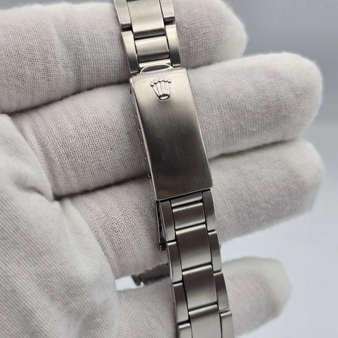 Rolex Oyster Date Precision 6694 Stainless Steel 34mm Black Dial Watch