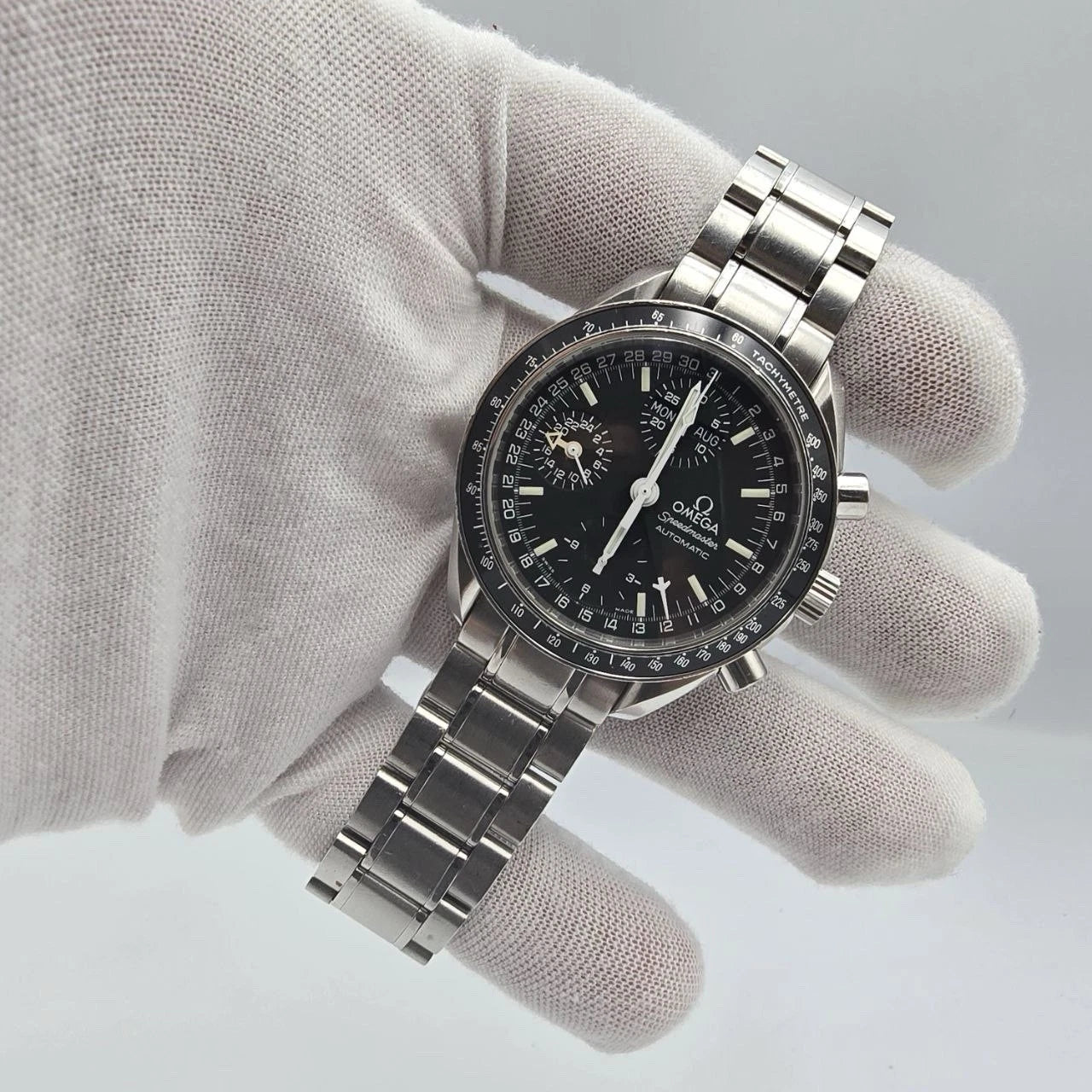 Omega Speedmaster Day Date 3520.50 Mark 40 Chronograph Automatic 39mm Watch B+P