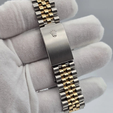 Rolex Datejust Champagne Two-Tone Yellow Gold Jubilee 16013 36mm Watch