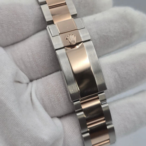 2025 NEW Rolex Yacht-Master Two Tone Rose Gold 40mm Black Dial 126621 UNWORN