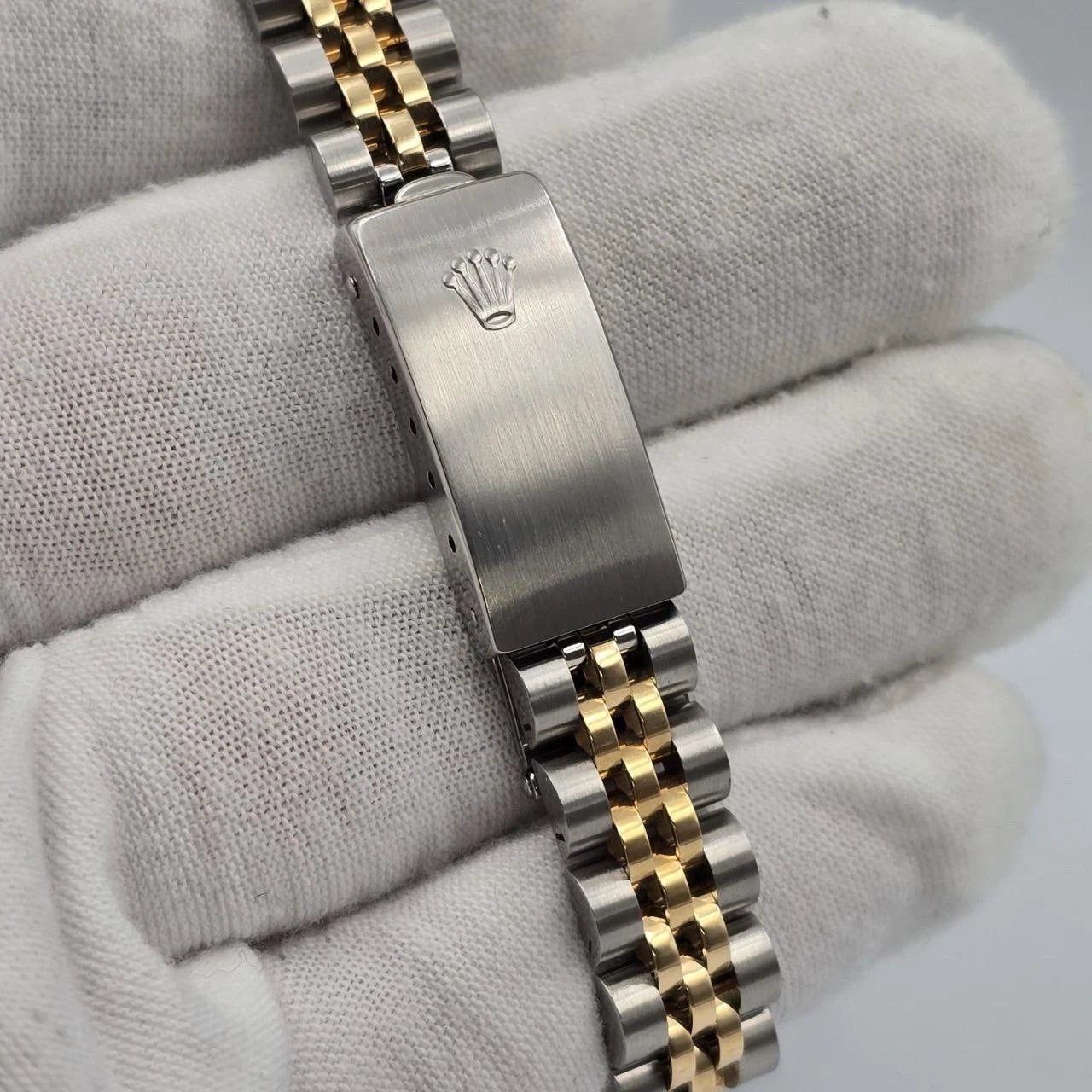 PAPERS Rolex MINT Two Tone Lady-Datejust 69173 Grey Roman Dial Jubilee Bracelet