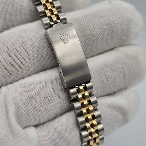 PAPERS Rolex MINT Two Tone Lady-Datejust 69173 Grey Roman Dial Jubilee Bracelet