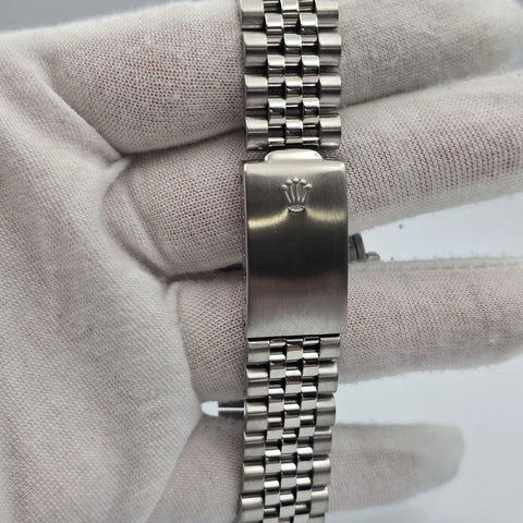 Rolex Datejust 1603 Steel Factory BLACK Dial Jubilee 36mm Automatic Watch