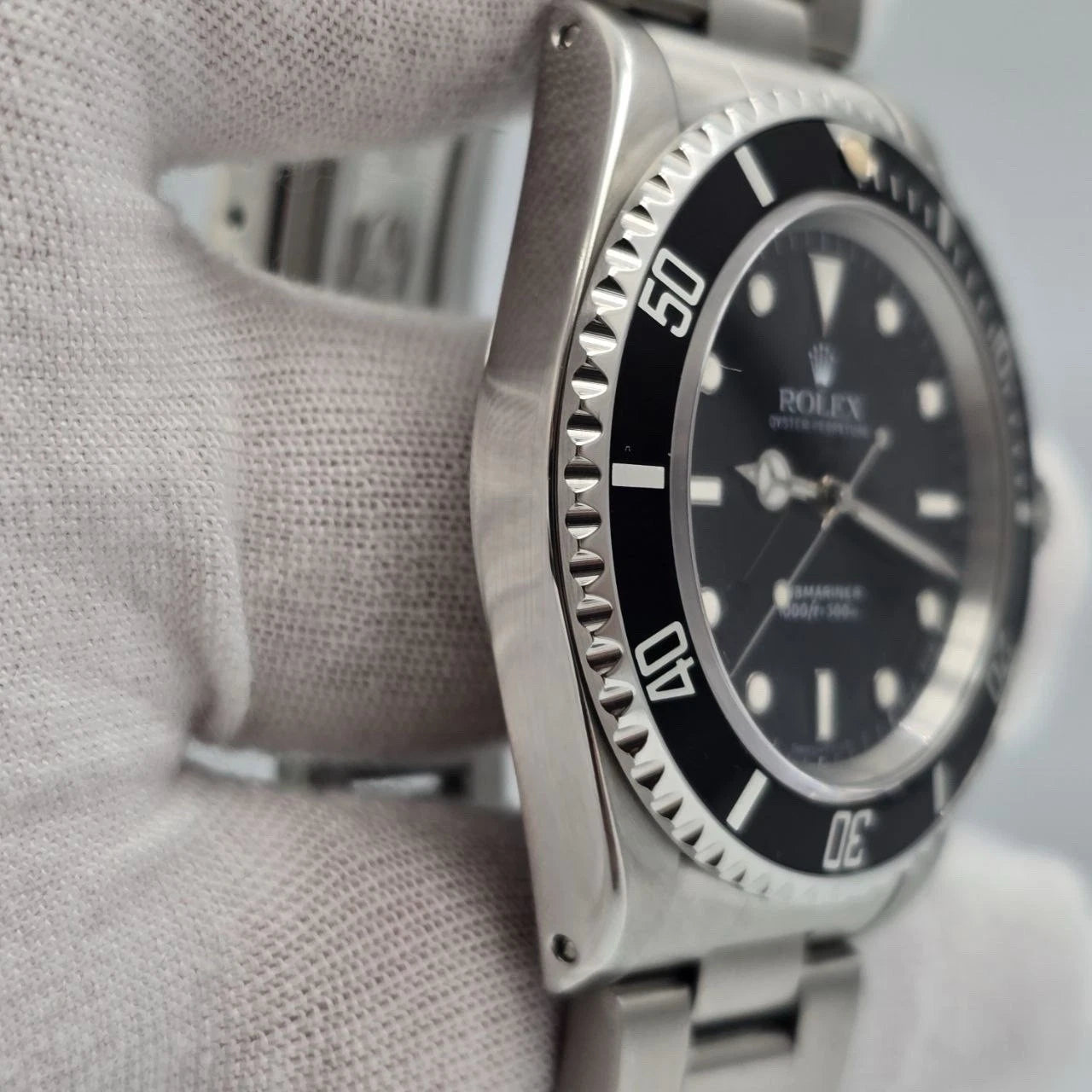 MINT Rolex Submariner No-Date BLACK Stainless Steel Dive Oyster 40mm Watch 14060