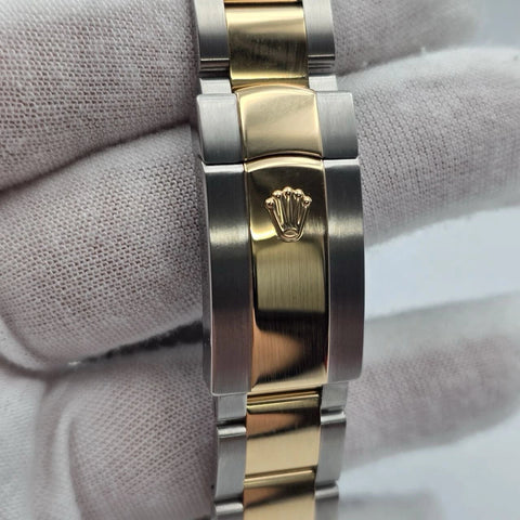 PAPERS 2023 Rolex Datejust 41mm Two Tone Black Dial Oyster 126333 BOX