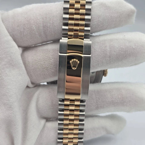 PAPERS 2022 Rolex Datejust 41mm 18K Two Tone White Dial Jubilee 126333 BOX