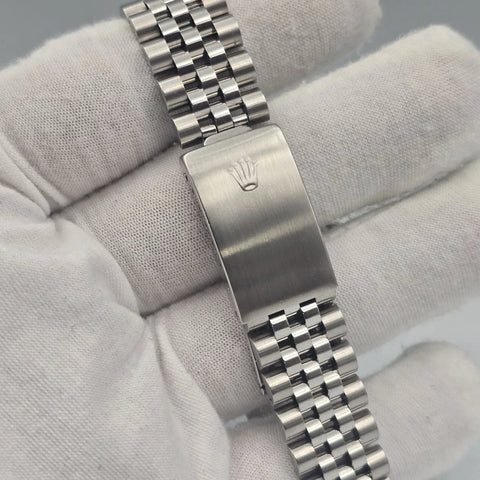 PAPERS Rolex Datejust Grey Ghost Dial Stainless Steel Jubilee 16234 36mm Watch