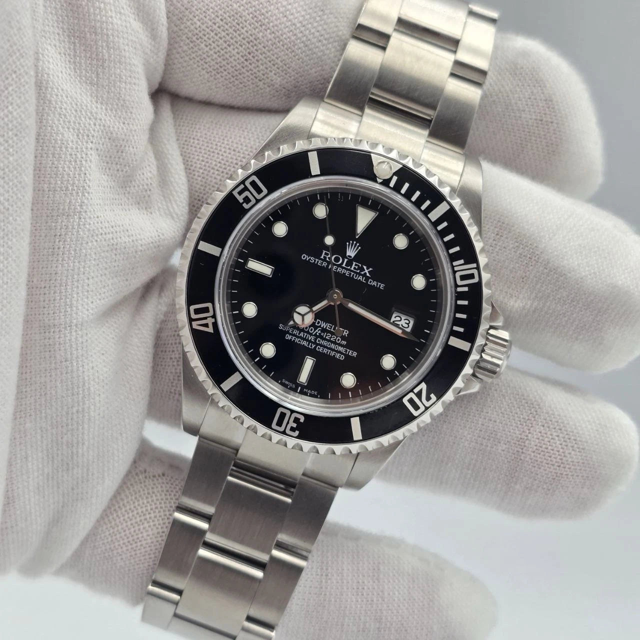 MINT 2009 Rolex Sea-Dweller 16600 Stainless Steel Black Dial 40MM Watch