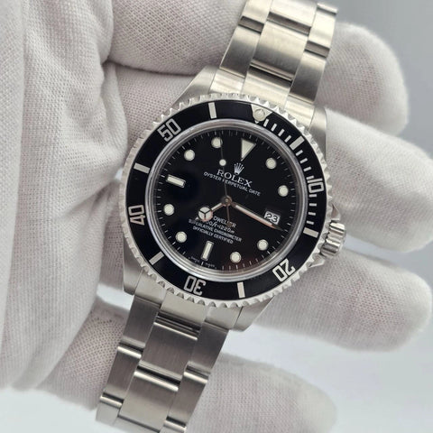 MINT 2009 Rolex Sea-Dweller 16600 Stainless Steel Black Dial 40MM Watch