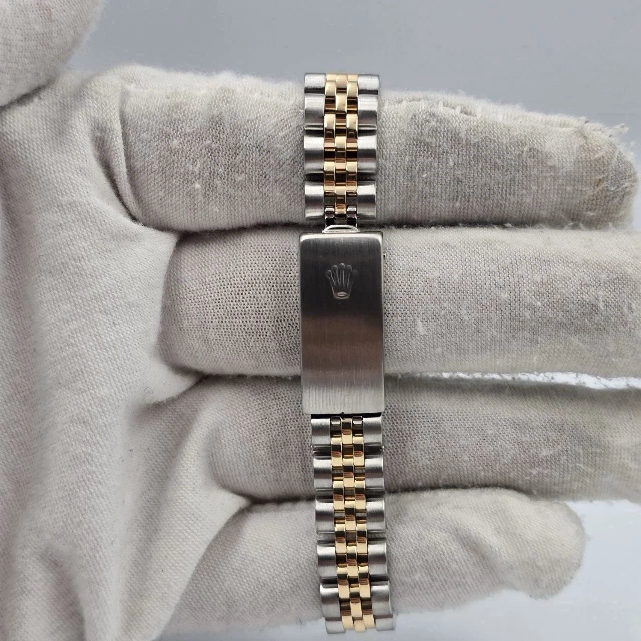 PAPERS Rolex Lady Datejust 26mm Gold Steel Champagne Diamond Dial 69173