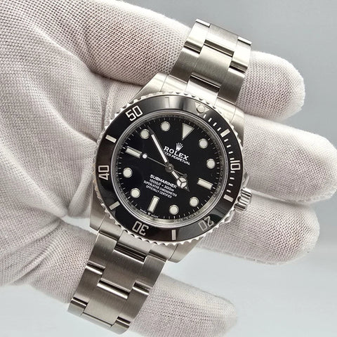 PAPERS 2023 MINT Rolex Submariner No Date Ceramic Steel 41mm 124060 BOX
